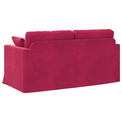 Диван Виненочервен 158 x 78 x 80 см Кадифе