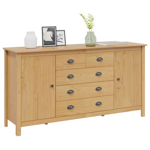 Служебен шкаф с чекмедже HILL Меден кафяв 154 x 40 x 80 см