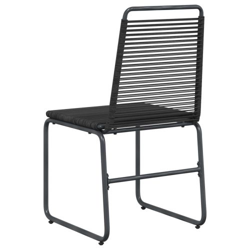 Градински столове 2 pcs Черен 48 x 55 x 89,5 см Ратан