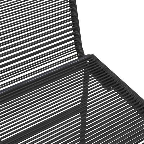 Градински столове 2 pcs Черен 48 x 55 x 89,5 см Ратан