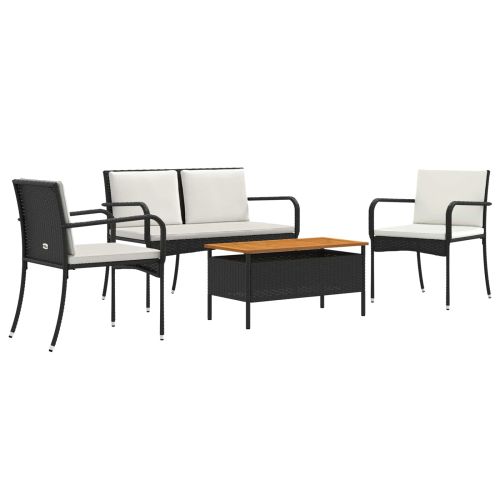 Градински комплект с възглавница стомана