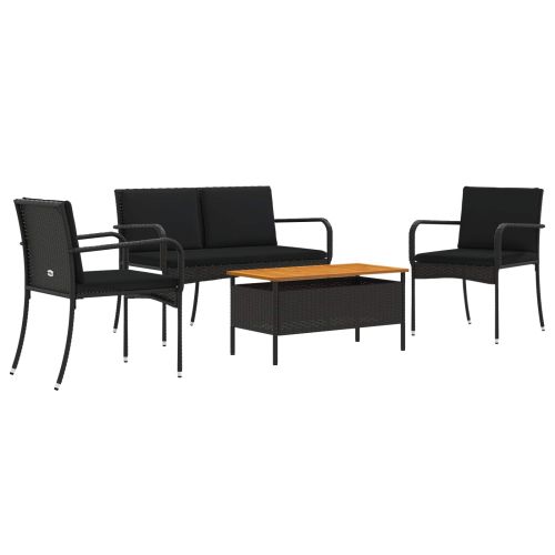 Градински комплект с възглавница стомана