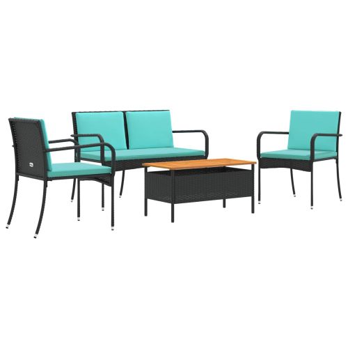 Градински комплект с възглавница стомана