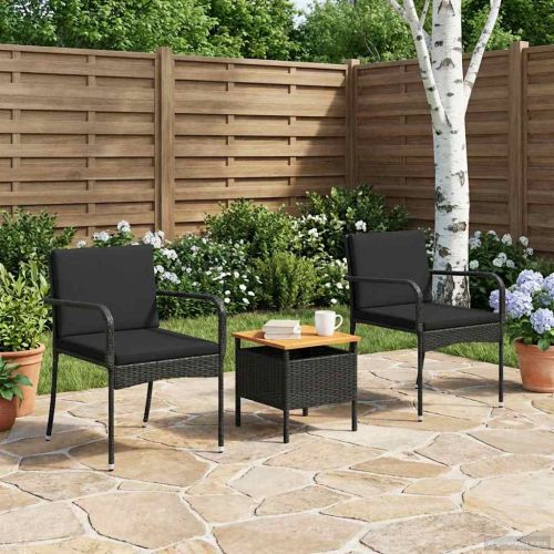 Градински комплект с възглавница стомана