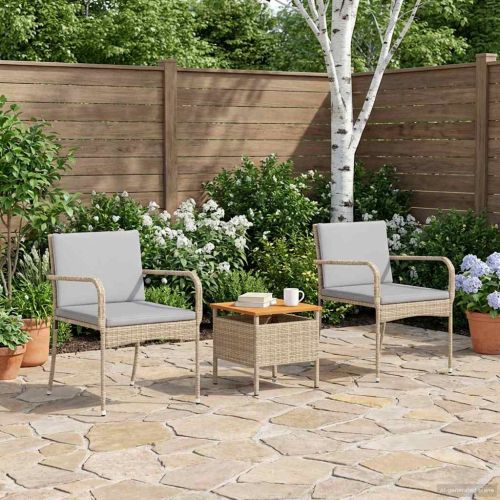 Градински комплект с възглавница стомана