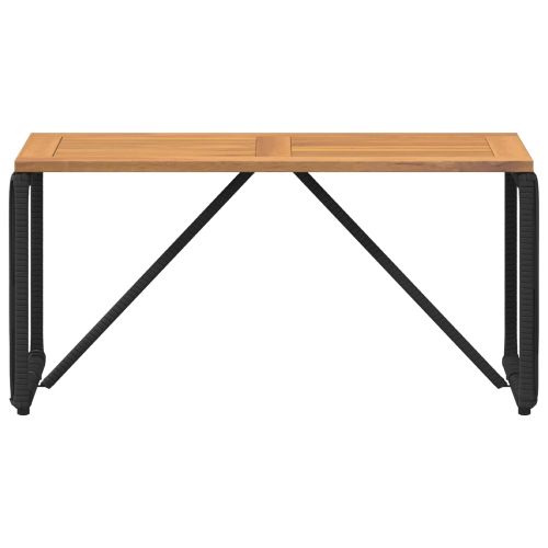 Маса за открито Черен и кафяв 80 x 40 x 40 cm полиратан