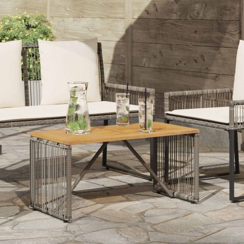 Маса за открито Сив и кафяв 80 x 40 x 40 cm полиратан