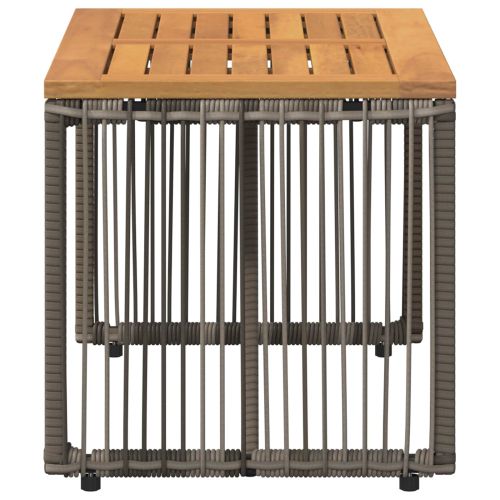 Маса за открито Сив и кафяв 80 x 40 x 40 cm полиратан