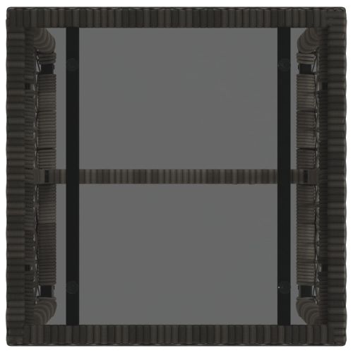 Комплект за външни мебели с възглавница 3 pcs Сив и тъмносин