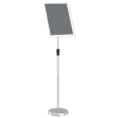 Стендове за търговски прояви Сребрист 30 x 25 x 128 см Алуминий