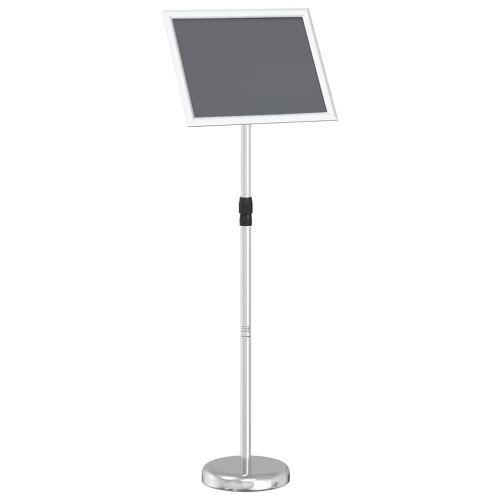 Стендове за търговски прояви Сребрист 30 x 25 x 128 см Алуминий