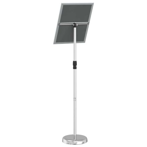 Стендове за търговски прояви Сребрист 30 x 25 x 128 см Алуминий