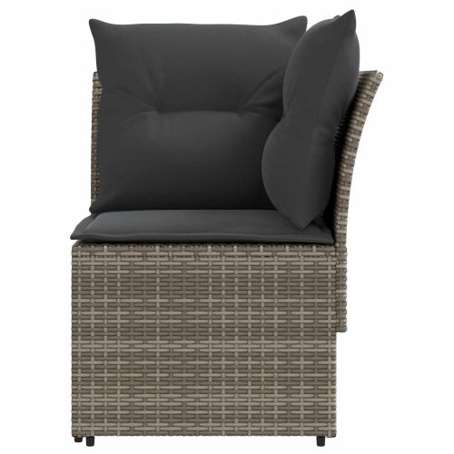 Диван с подлакътник за градина с ъглов диван 2 Брой ПЕ ратан