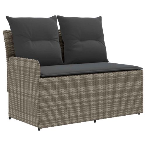 Диван с подлакътник за градина с ъглов диван 2 Брой ПЕ ратан