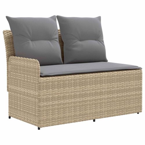 Диван с подлакътник за градина с ъглов диван 2 Брой ПЕ ратан
