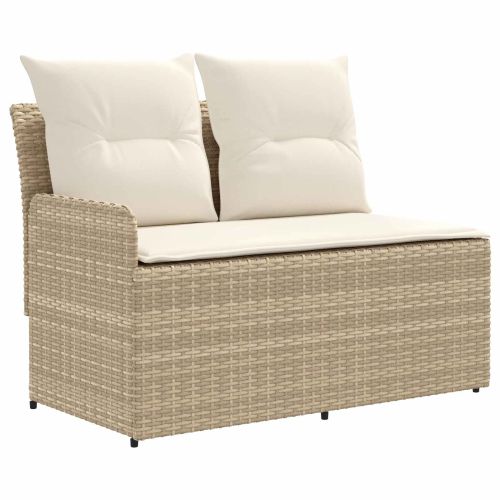 Диван с подлакътник за градина с ъглов диван 2 Брой ПЕ ратан