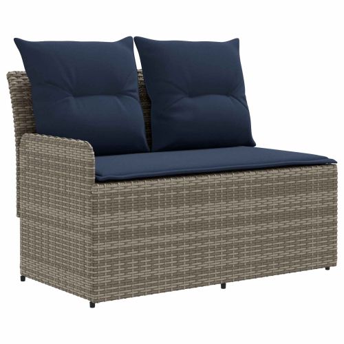 Диван с подлакътник за градина с ъглов диван 2 Брой ПЕ ратан