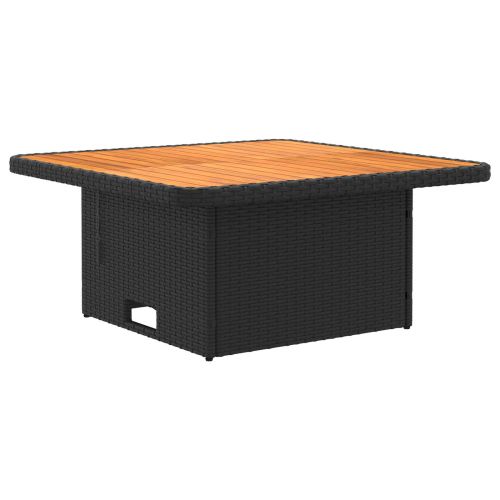 Диван с подлакътници за градина с подвижна маса 2 Брой ПЕ ратан