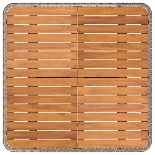 Диван с подлакътници за градина с подвижна маса 2 Брой ПЕ ратан