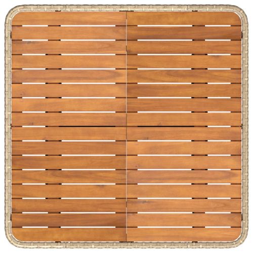 Диван с подлакътници за градина с подвижна маса 2 Брой ПЕ ратан