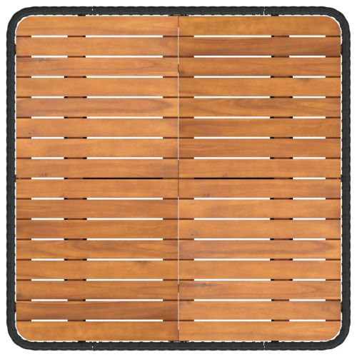 Диван с подлакътници за градина с подвижна маса 2 Брой ПЕ ратан