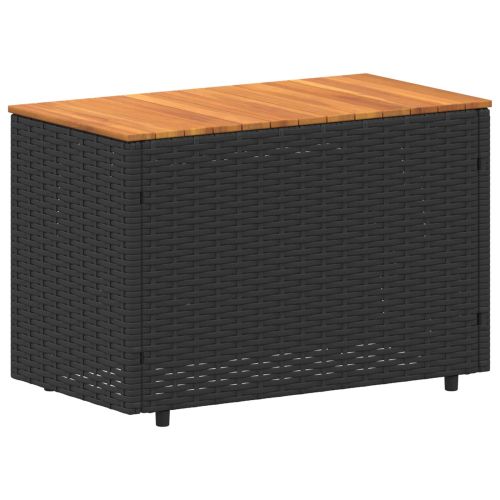 Комплект дивани за открито 4 pcs Черно и кремаво бяло