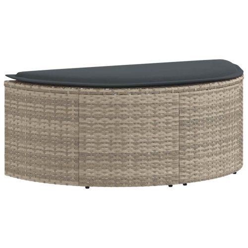 Градински диван 8 pcs Светло сиво и тъмно сиво полиратан