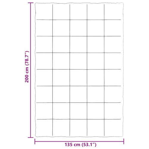 Пълно годишно юрганче Патичено Крем 135 x 200 cm Микрофибър