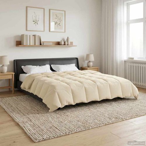 Пълно годишно юрганче Патичено Крем 200 x 240 cm Микрофибър