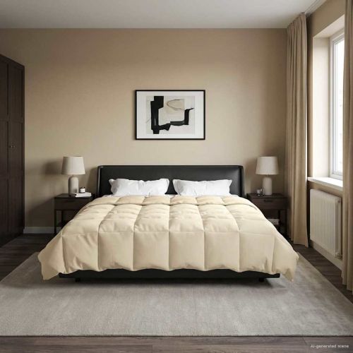 Пълно годишно юрганче Патичено Крем 220 x 260 cm Микрофибър