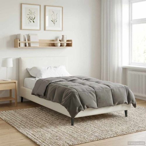 Зимен юрган Патичено Светлосиво 135 x 200 cm Микрофибър