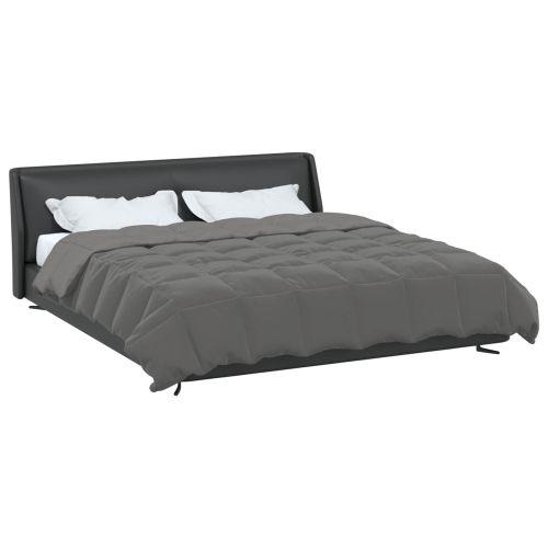 Зимен юрган Патичено Светлосиво 240 х 260 см Микрофибър