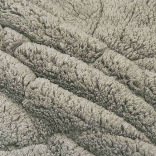 Летен юрган Светлосиво 220 x 240 cm Микрофибър и тедди флийс