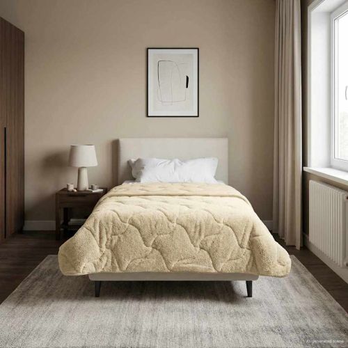 Пълно годишно юрганче Патичено Крем 155 x 200 см