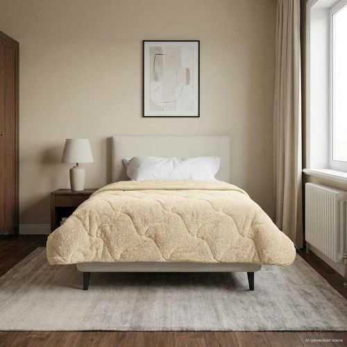 Пълно годишно юрганче Патичено Крем 140 x 220 cm