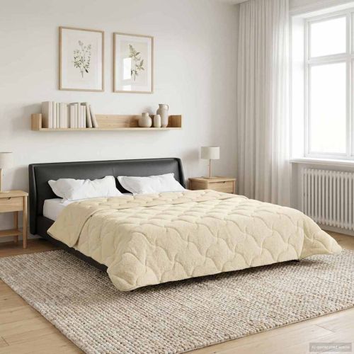 Пълно годишно юрганче Патичено Крем 240 х 260 см