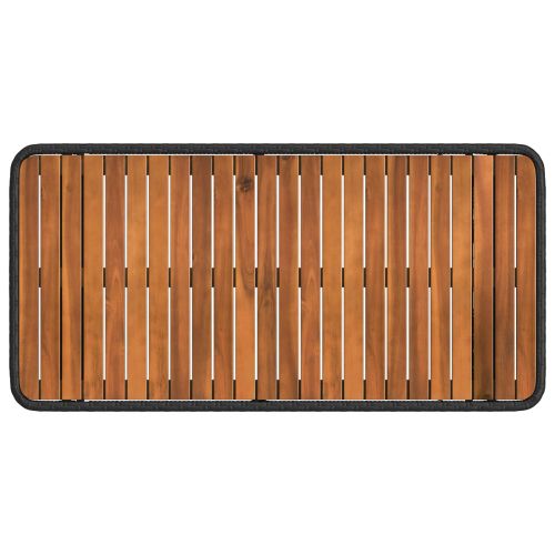 Комплект за хранене в градината с възглавница 4 pcs Черен и Сив