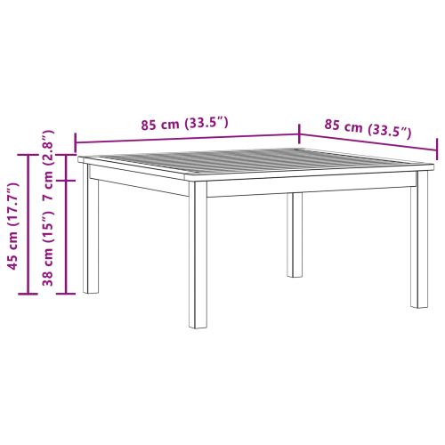 Масичка за кафе Светъл акация 85 x 85 x 45 cm