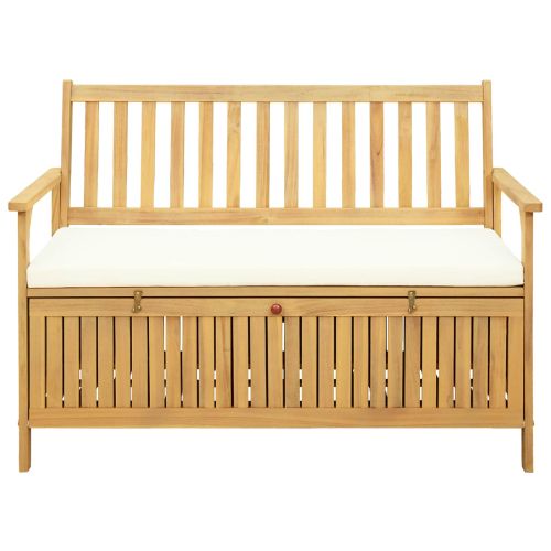 Пейка с място за съхранение с възглавница 120 x 63 x 84 cm