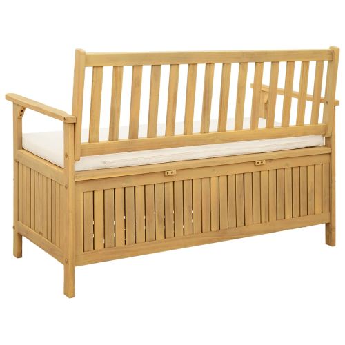 Пейка с място за съхранение с възглавница 120 x 63 x 84 cm