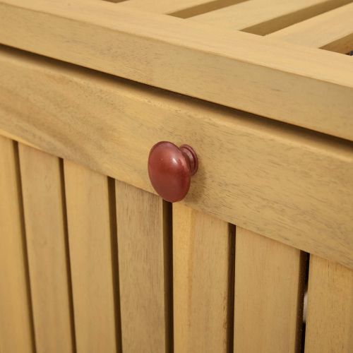 Пейка с място за съхранение 120 x 63 x 84 cm Солидна акация