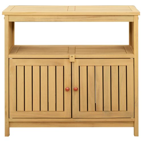 Градинска конзолна маса Светъл акация 80 x 35 x 75 cm