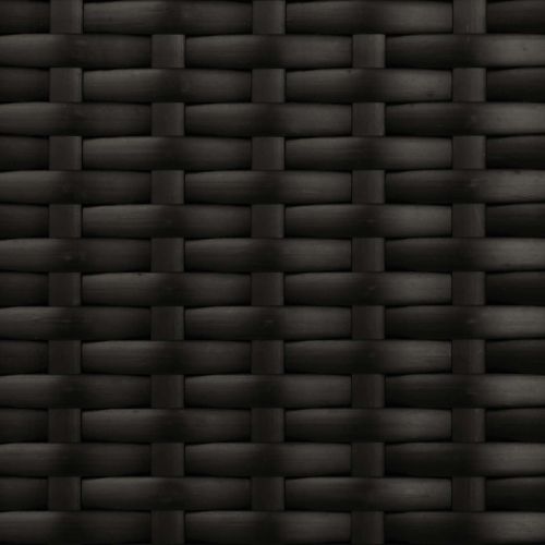 Комплект градински диван с функция на легло Черен и Туркоаз