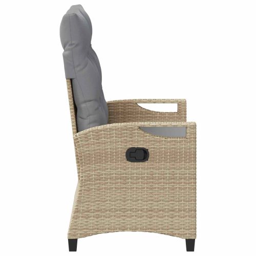 Градинска пейка Бежов и Светло Сив 105 x 60 x 112 см