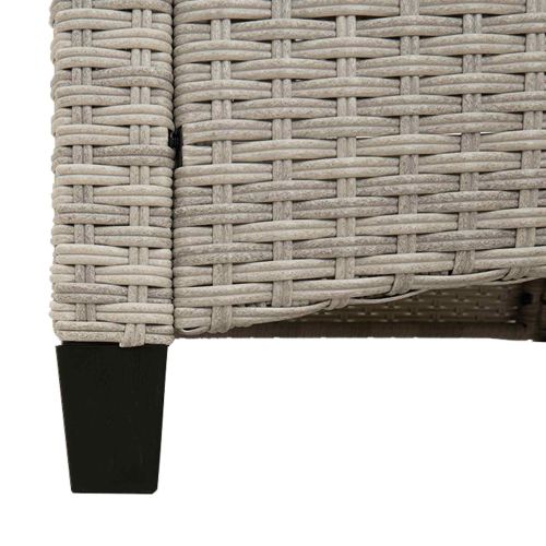 Градинска пейка с възглавница 105 x 60 x 112 см стомана