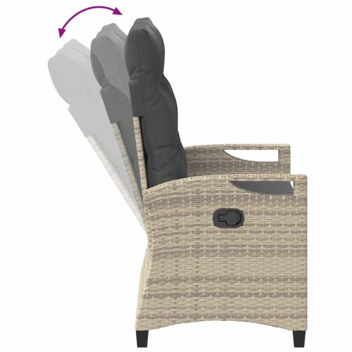 Градинска пейка с възглавница 105 x 60 x 112 см стомана