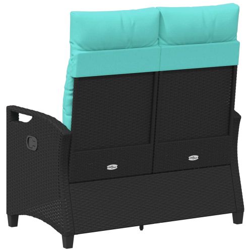 Градинска пейка с възглавница 105 x 60 x 112 см стомана