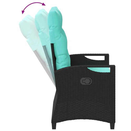 Градинска пейка с възглавница 105 x 60 x 112 см стомана