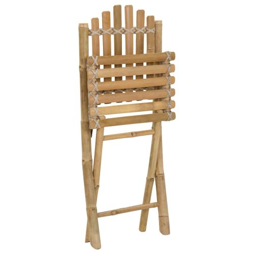 Градински стол 4 pcs Естествен 42 x 53 x 90 см Бамбук