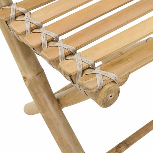 Градински стол 4 pcs Естествен 42 x 53 x 90 см Бамбук